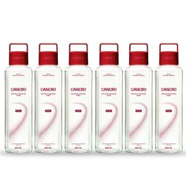 Cancro Deuterium Depleted Drink | Infused with Essential Minerals | Normal pH | Still Water | Pack of 6 (500ml Liquid Each)
