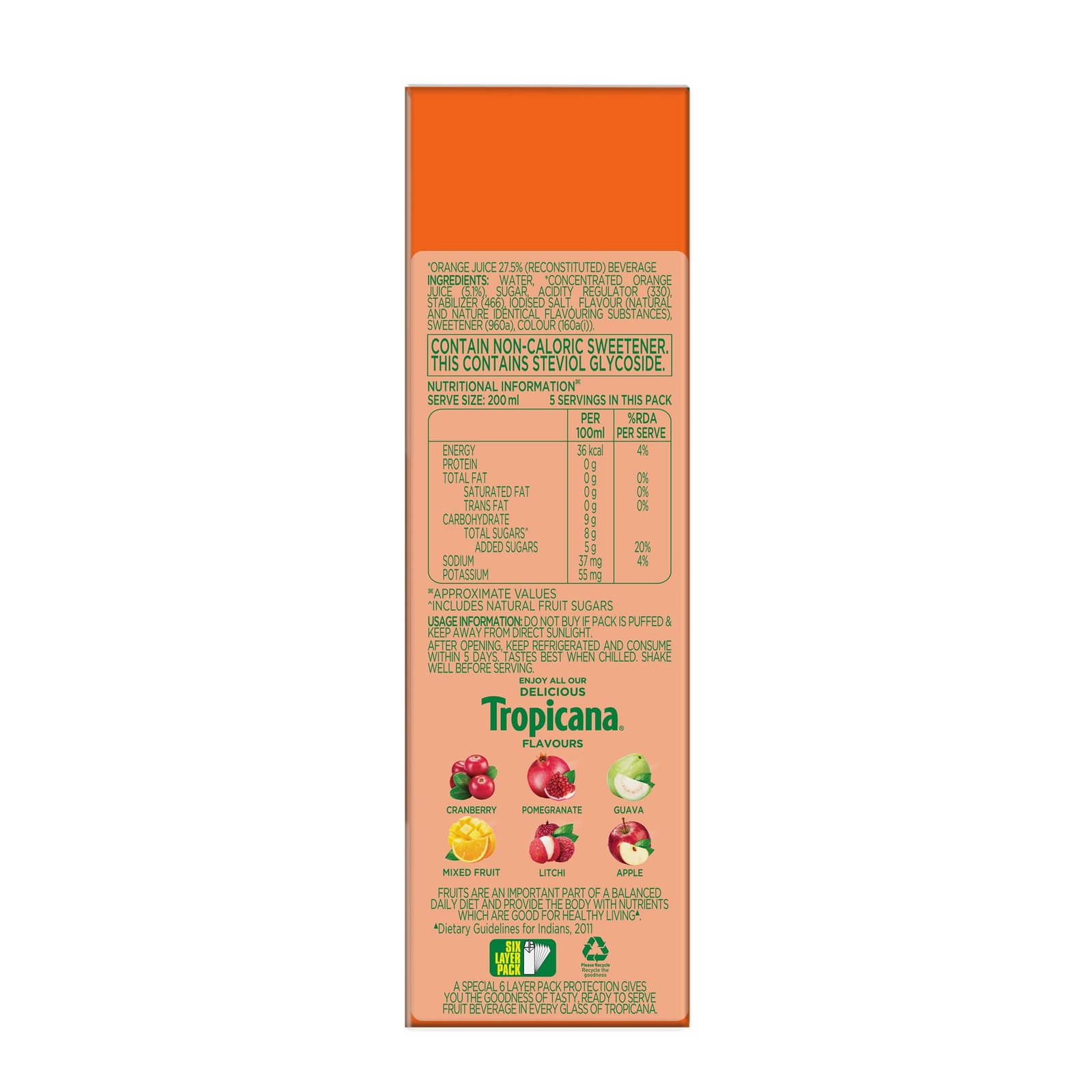 Tropicana Orange Delight 1L - Image 5