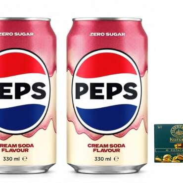 Pepsi Cream Soda Flavour Zero Sugar Soft Drink, 330ml Each (Pack of 2) | Sugar-Free Carbonated Soft Drink | Smooth Cream Soda Taste | Ready-to-Drink Beverage,Get Free Flavourito Kunafa Pistachio Chocolate Bar, 20g By Decadent Foods,(Imported-USA)