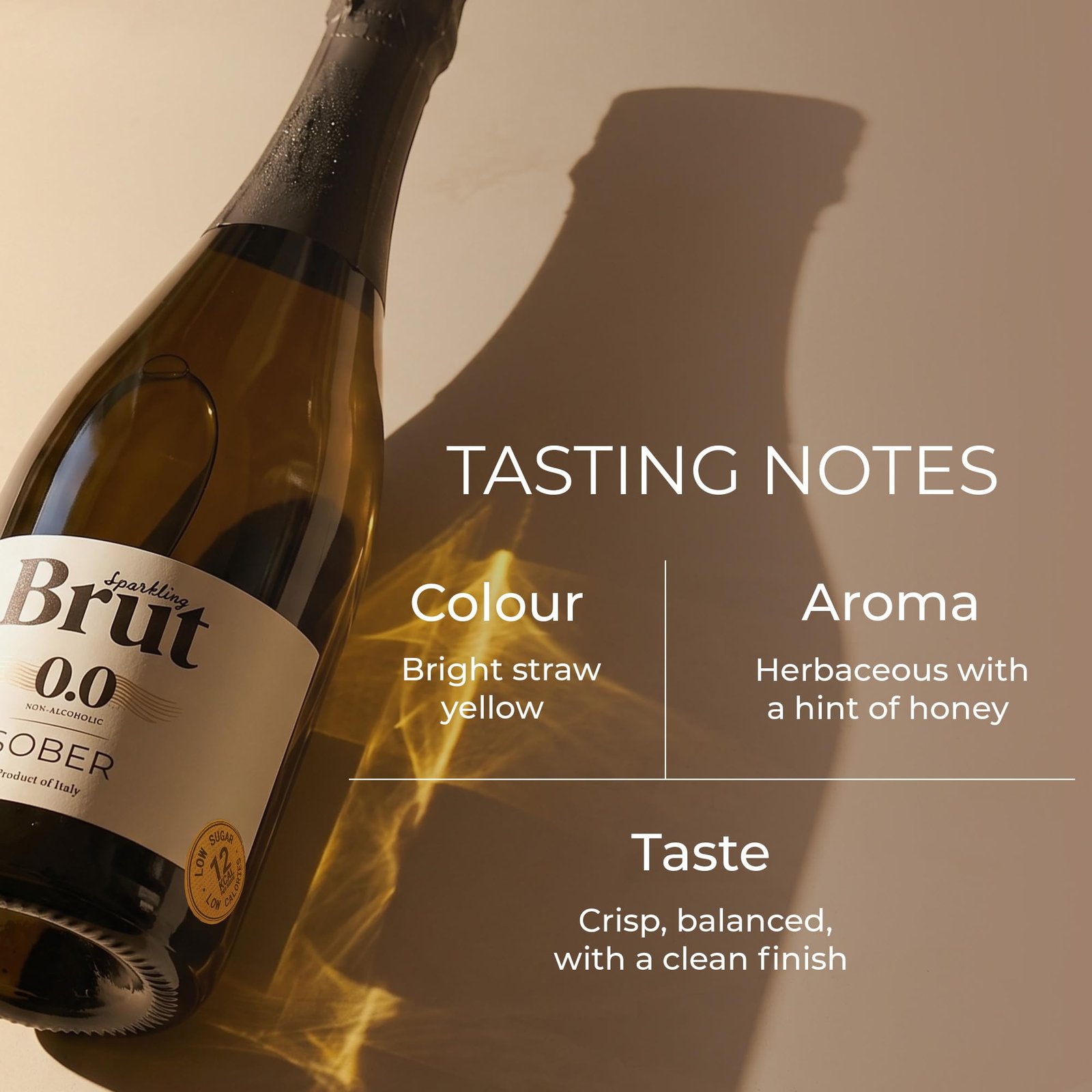 Sober Non Alcoholic Wine Combo | Bianco White Wine | Sparkling Brut | Low Calories | No Added Sugar | No Added Preservatives | Alcohol Free Wine Drink - Image 3