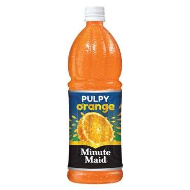 Minute Maid Pulpy Orange Juice drinkÂ | Pulpy Orange Ready-To-Serve Drink, PET Bottle, 1 L