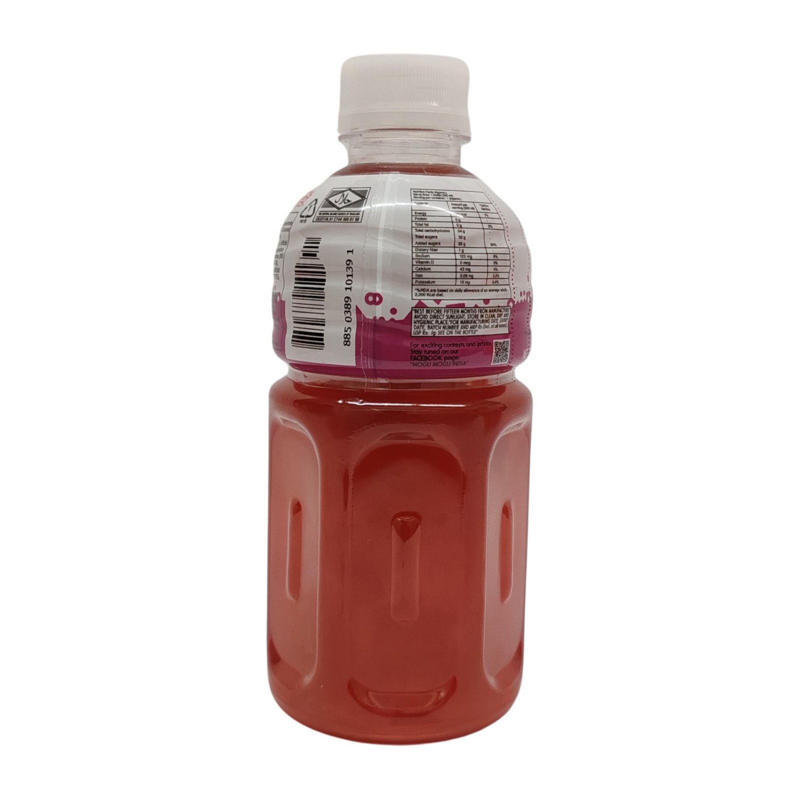 Mogu Mogu Grape Juice Drink with Nata de Coco Jelly 320ml (Pack of 6)| Refreshing Tropical Thai-Made Sip & Chew Beverage - Image 4