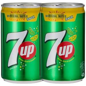 7up Lemon, Lime & Bubbles Carbonated Soft Drink, 155 ml, 2 Pack