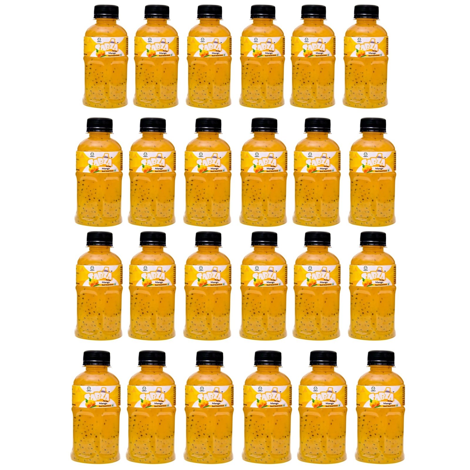 Sabza Refreshing Combo Of Litchi and Mango Basil Seed Drink | Pulpy Fruit Beverage | 200ml (Pack of 24 each) - Image 7
