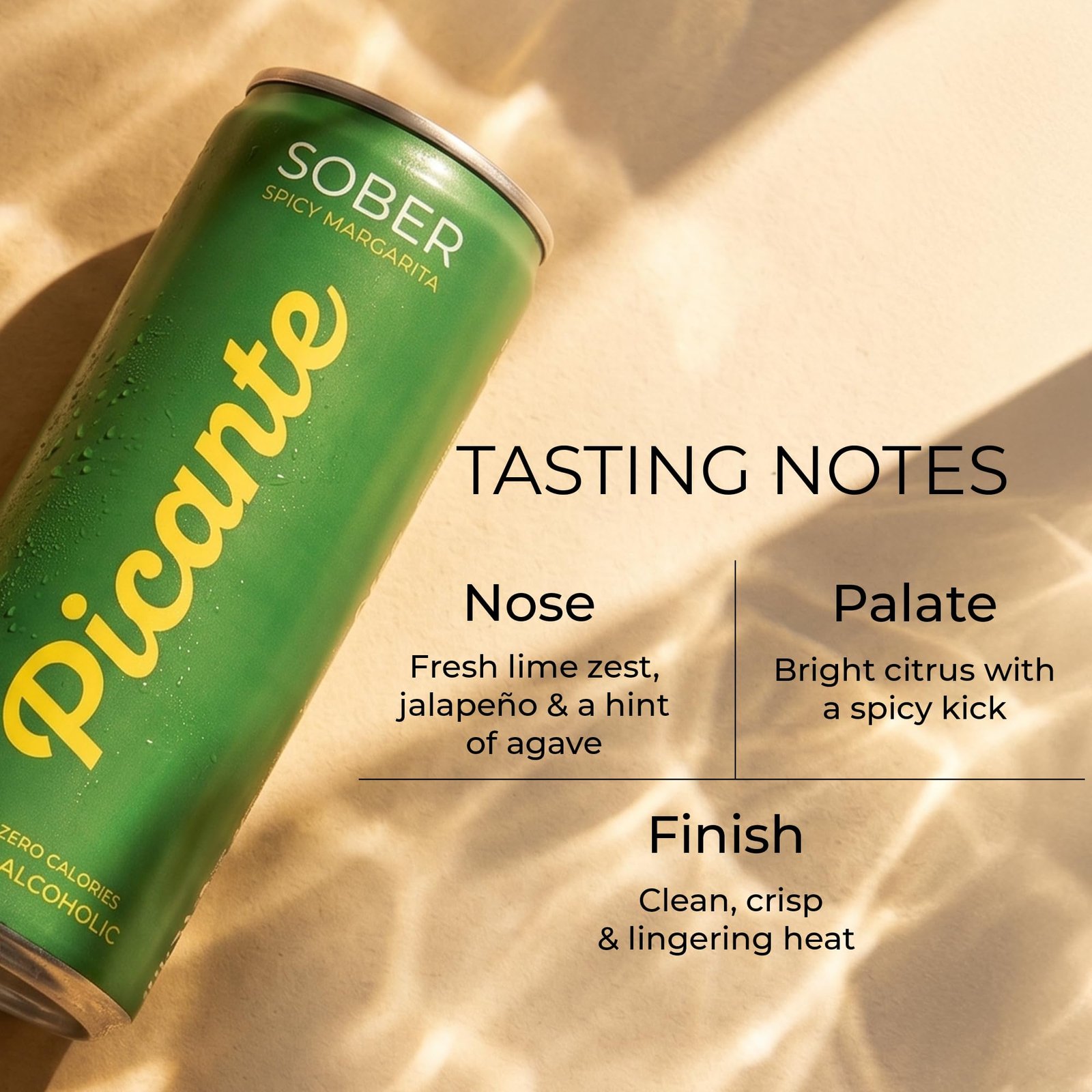 SOBER Picante Non Alcoholic Drink | 0 Sugar & 0 Calories | 6 Cans - Image 3