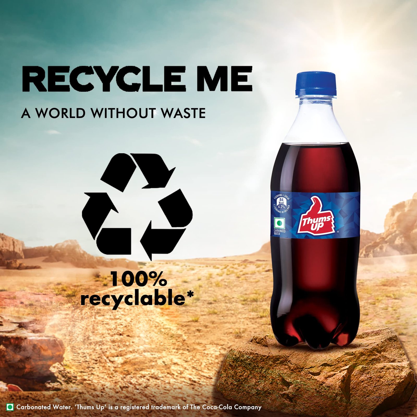 Thums Up Soft Drink | PET Bottle, 250 ml (Pack of 8) - Image 6
