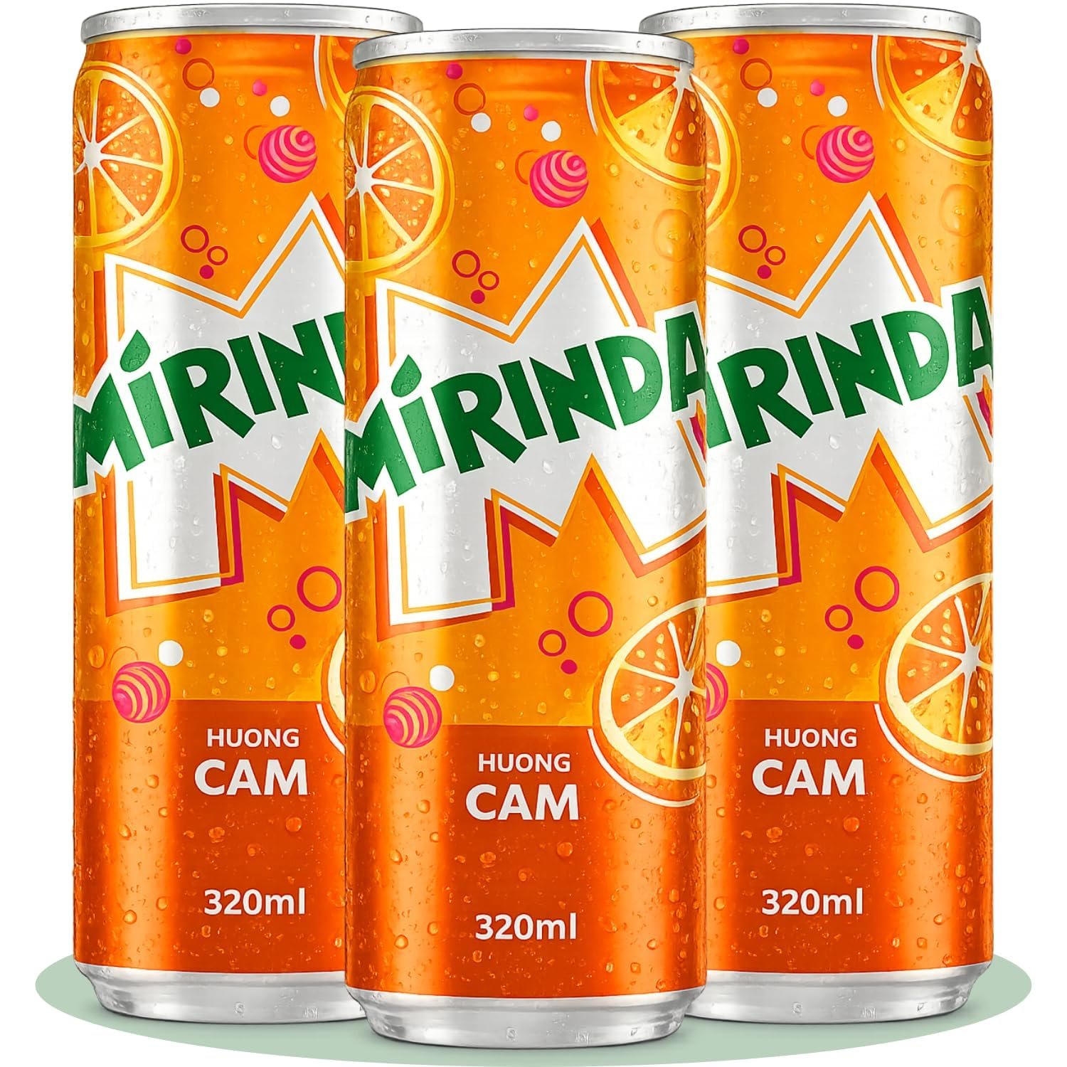 Mirinda Orange Carbonated Soft Drink, Featuring a Bold, Sweet, and Fizzy Taste Delivers a Zesty Kick Of Orange Goodness 320ml X 4 Cans, (From Vietnam) By DECADENT FOODS - Image 7