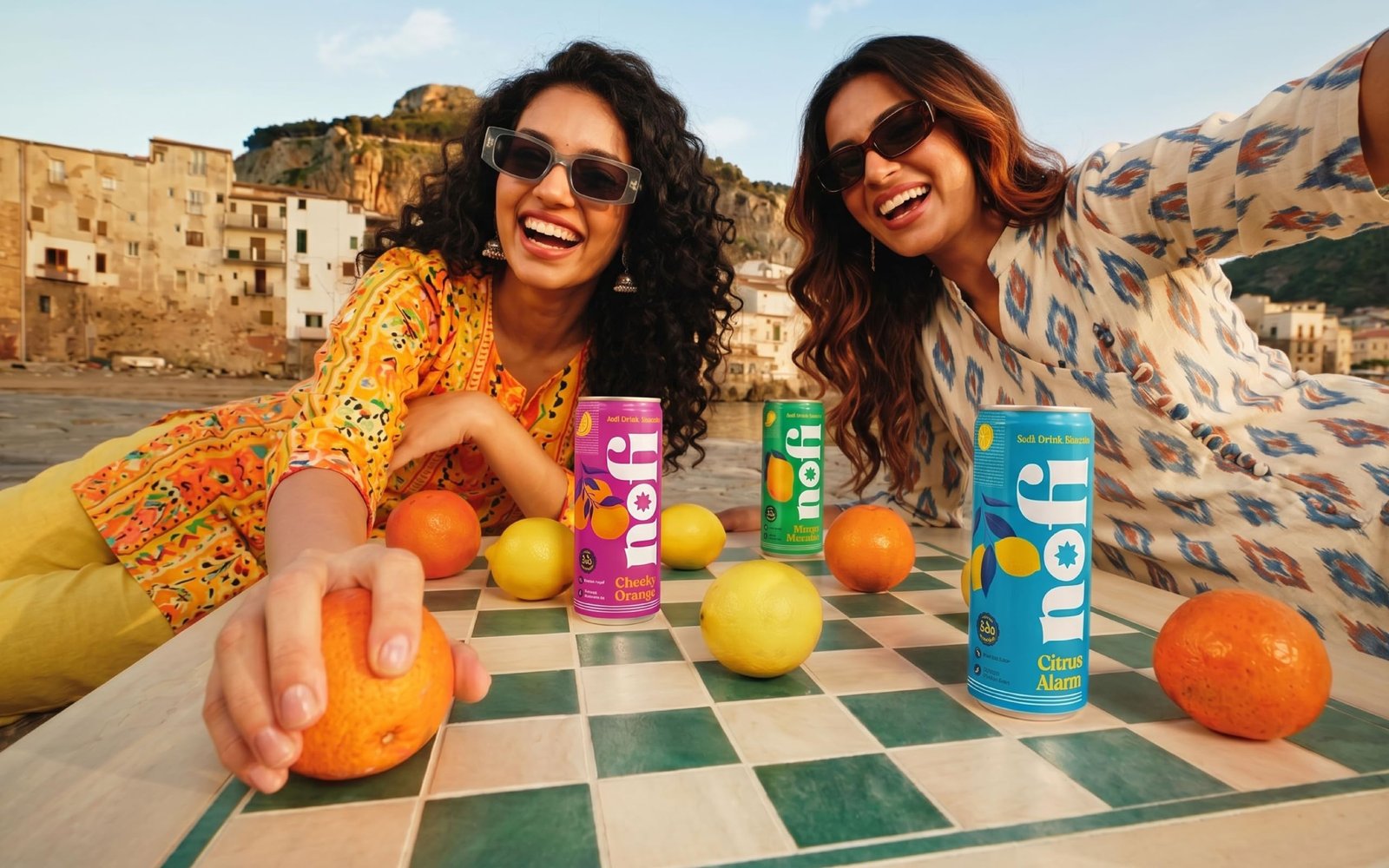 NOFI Assorted Carbonated Soft Drinks, 3 Flavours x 2 Cans (Citrus Alarm, Cheeky Orange, Mango Mischief) | Made with Prebiotic Fibre | No Preservatives | 250 ml Cans (Pack of 6) - Image 3