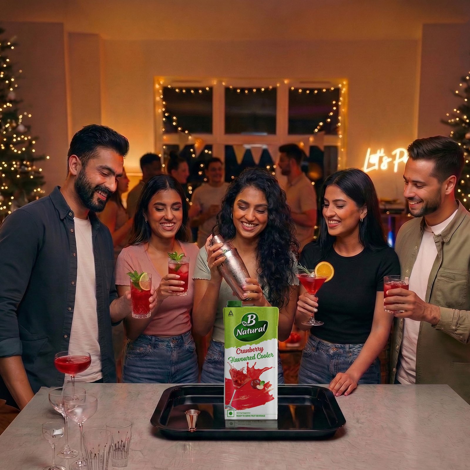 B Natural Cranberry Juice, 1 litre - Image 2