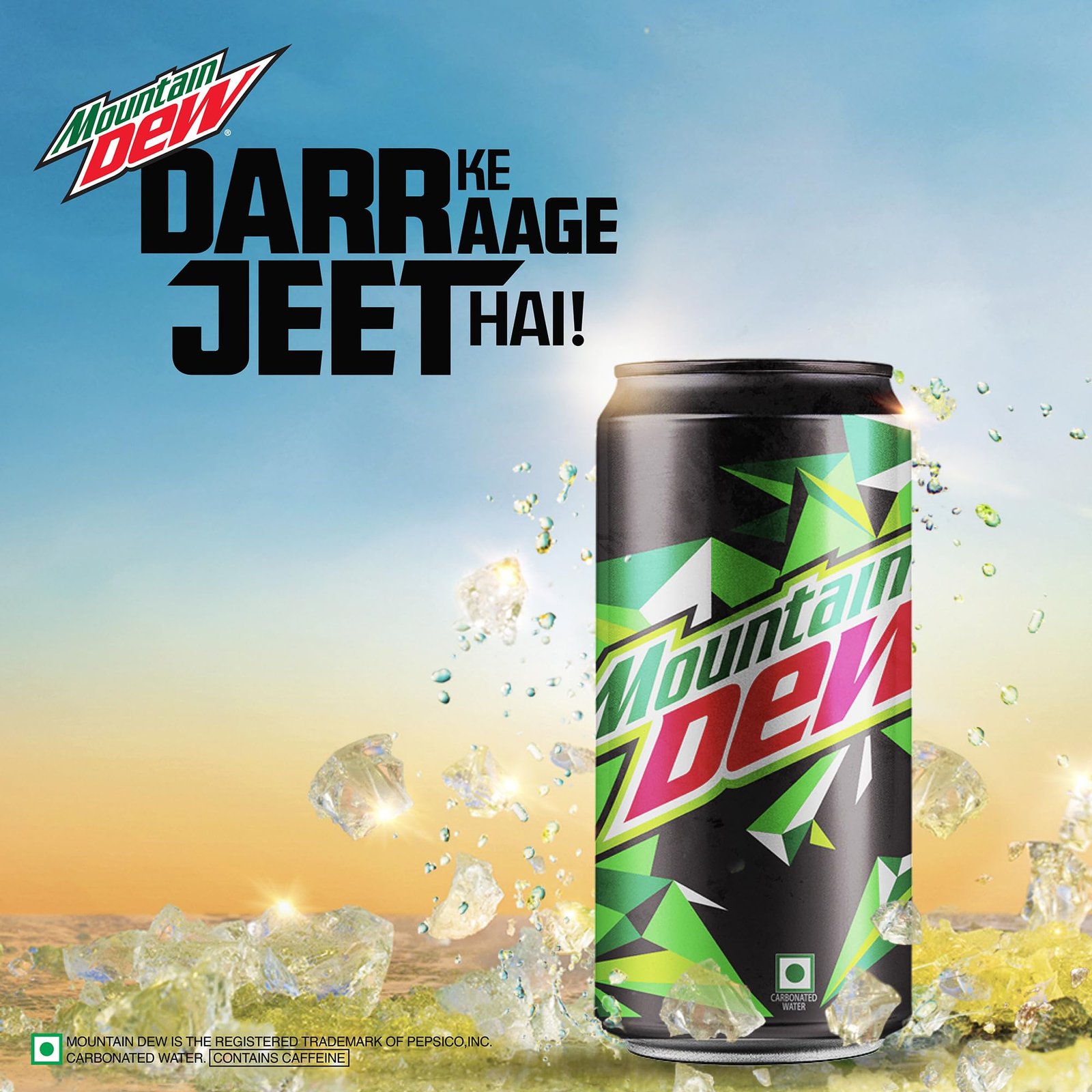 Mountain Dew Soft Drink, 300/330 ml(weight may vary) pack-3 - Image 3