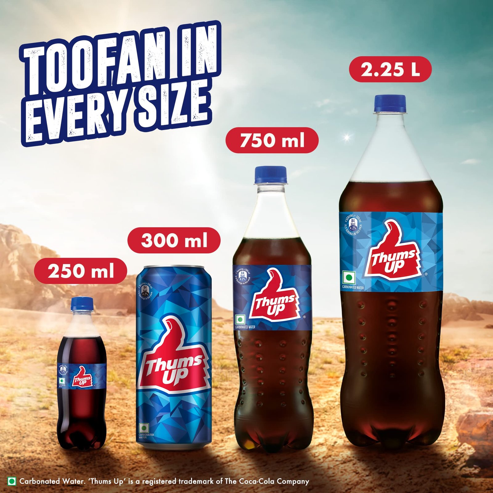 Thums Up Soft Drink | PET Bottle, 250 ml (Pack of 8) - Image 8