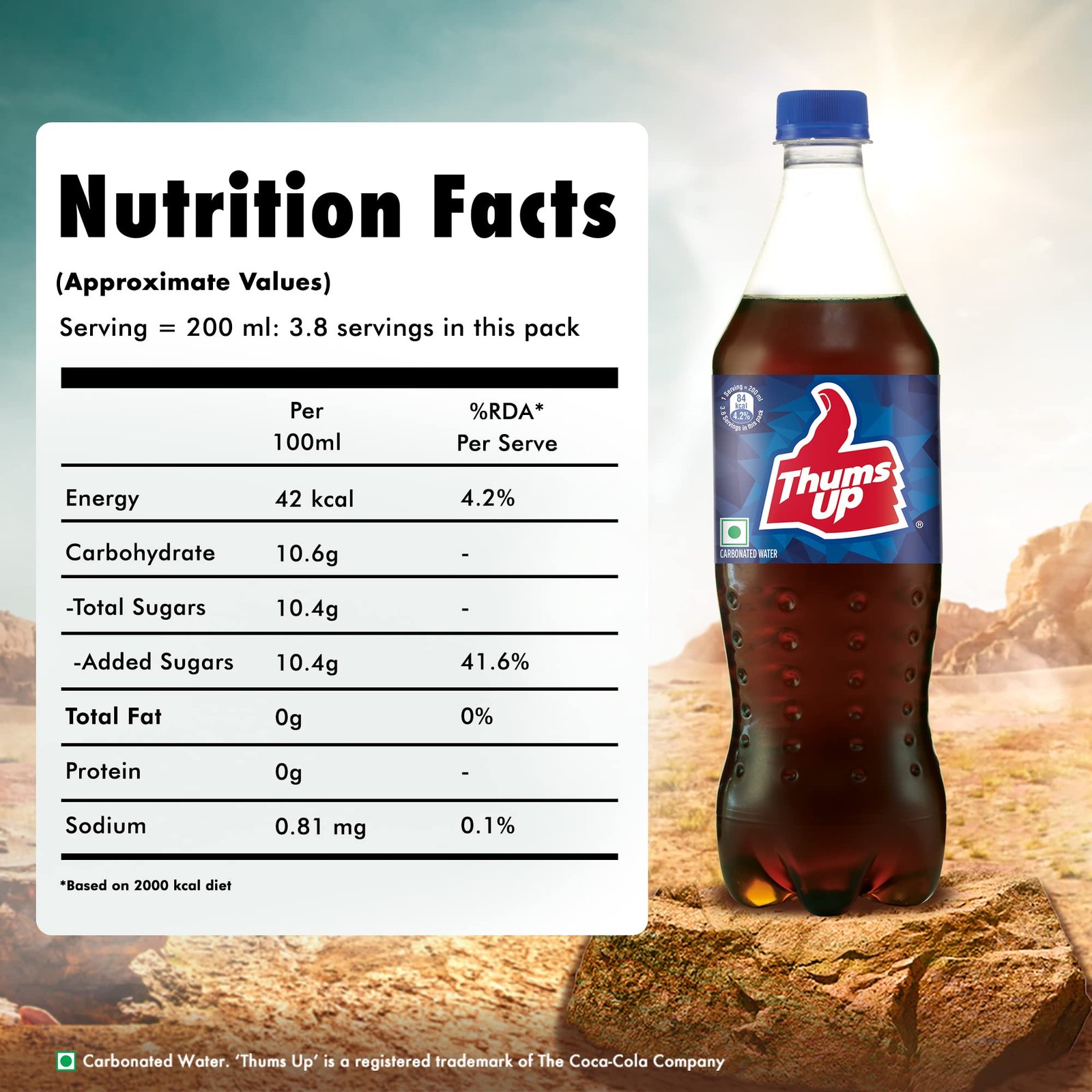 Thums Up 750ml PET | Cola Sparkling Soft Drink | The Coca-Cola Company - Image 6